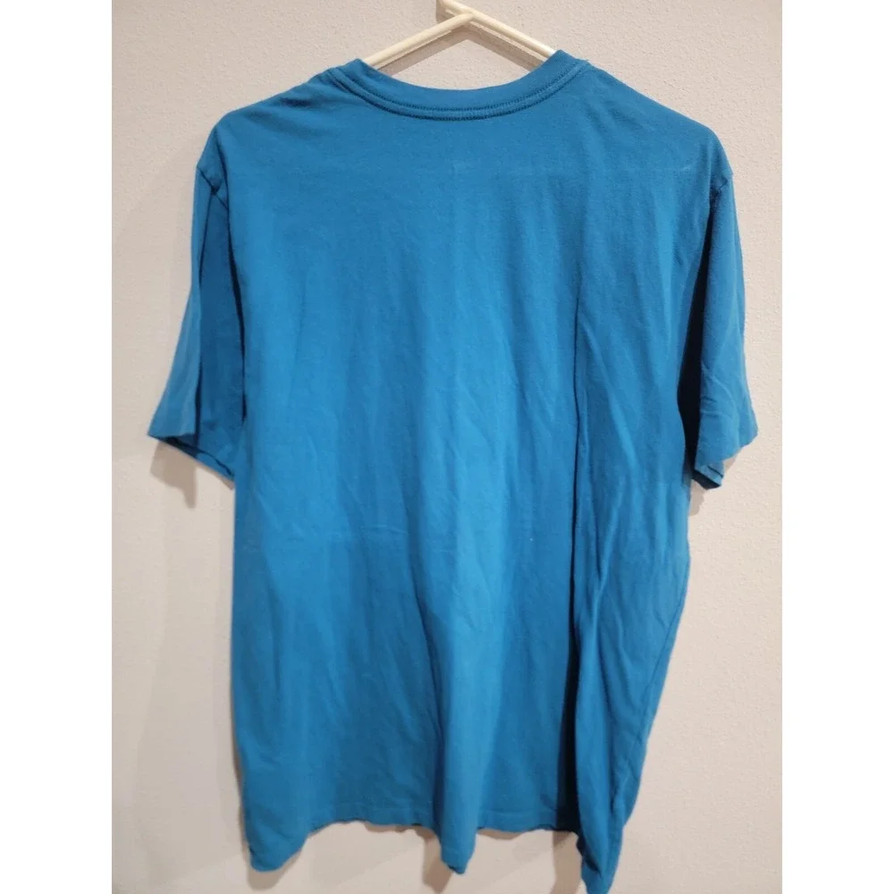 The North Face Short Sleeve Half Dome Blue T-Shirt Man's  Sz. L‎